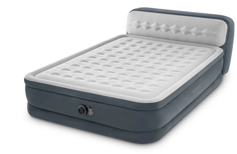Intex Ultra Plush Headboard Luchtbed - Queensize - Ingebouwde Elektrische Pomp 1 Intex Ultra Plush Headboard Luchtbed - Queensize - Ingebouwde Elektrische Pomp