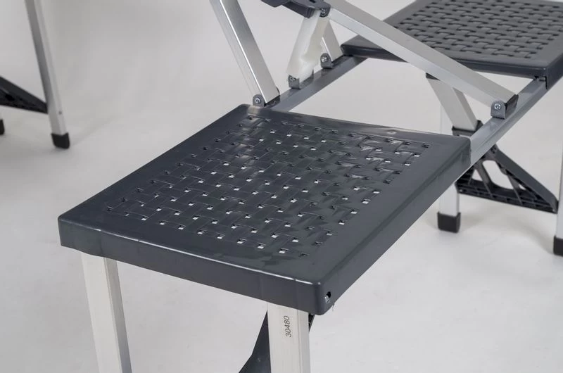 Bo-Camp 130 X 85 Inklapbare Picknicktafel - Grijs 10 Bo-Camp 130 X 85 Inklapbare Picknicktafel - Grijs - Afbeelding 10