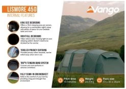 Vango Lismore 450 Tunneltent - 4 Persoons - Groen -Buitenwinkel 1900 1783 lismore 450 package 4