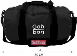 Gabbag Travel S 35L Waterdichte Tas - Zwart -Buitenwinkel 4 0jgr310 100 resultaat