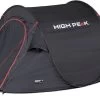 High Peak Vision 2 Pop-up Tent - 2 Persoons - Zwart