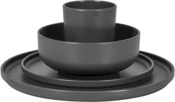 Bo-Camp Patom Melamine Serviesset - 16-delig - Antraciet -Buitenwinkel 699 1200 6181462 04