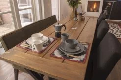 Bo-Camp Stone Melamine Serviesset - 16-delig - Grijs -Buitenwinkel 900 1358 6181375 13