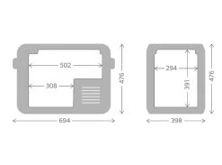 Dometic CFX3 45 Compressor Koelbox - 40 Liter -Buitenwinkel cfx3 45