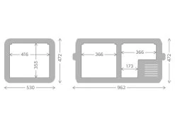 Dometic CFX3 95DZ Compressor Koelbox - 93 Liter 6 Dometic CFX3 95DZ Compressor Koelbox - 93 Liter -Buitenwinkel cfx3 95