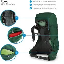 Osprey Rook Backpack - 65 Liter - Zwart 18 Osprey Rook Backpack - 65 Liter - Zwart -Buitenwinkel osprey rook features