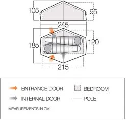 Vango Nevis 200 Tunneltent - 2 Persoons -Buitenwinkel vango nevis 200 2
