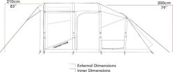 Zempire Evo TM V2 Opblaasbare Tent - 4 Persoons -Buitenwinkel zempire evo tm v2 opblaasbare tent 6